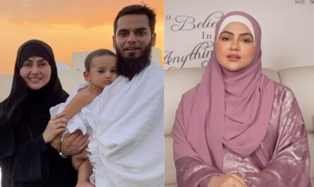 image source: https://www.pinkvilla.com/tv/news/bigg-boss-6-fame-sana-khan-announces-2nd-pregnancy-with-mufti-anas-sayed-our-family-of-three-is-growing-to-four-1359450