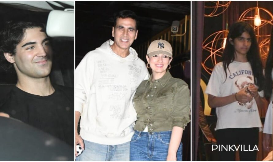 Akshay Kumar-Twinkle Khanna take their kids Aarav and Nitara for mid-week outing; couple looks stunning as they pose for paps